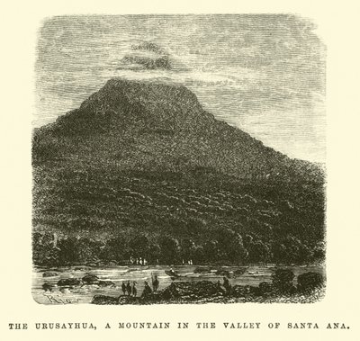 De Urusayhua, een berg in de vallei van Santa Ana door Edouard Riou